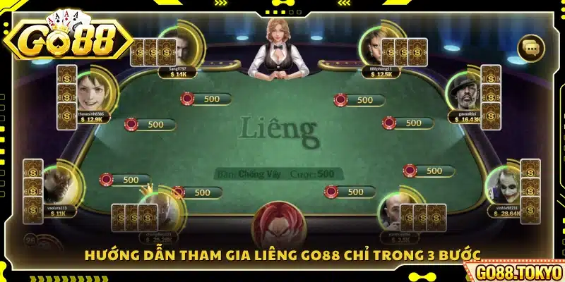 Cách vào game Liêng Go88 nhanh chóng với 3 bước 